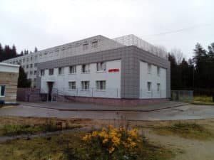 Монтаж вентилируемого фасада в административном здании