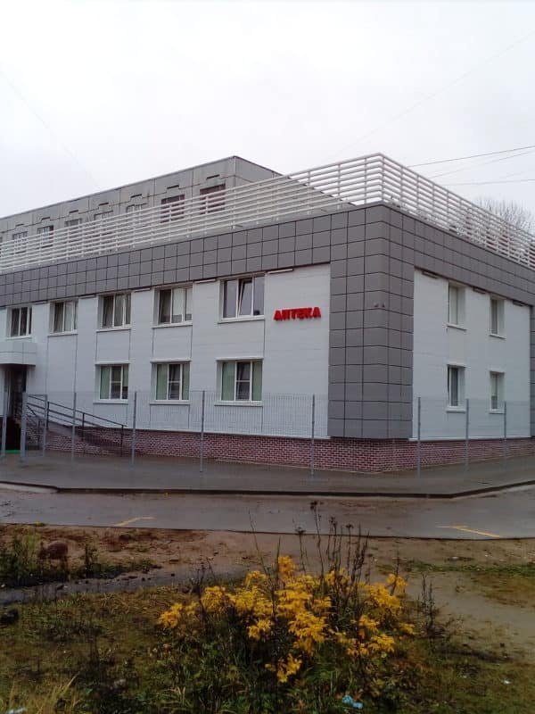 Монтаж вентилируемого фасада в административном здании